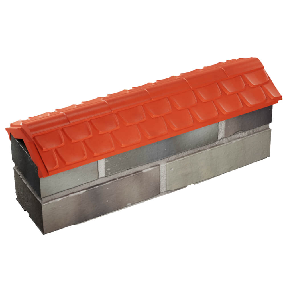 Парапет Zking Эльбрус Красный с посадкой на 0.5 кирпича (130мм) в Кандалакше фото