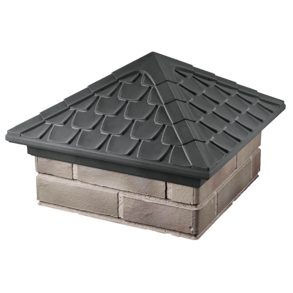 Колпак Zking Эльбрус Серый на столб 1.5х1.5 кирпича (385х385мм) в Кандалакше фото