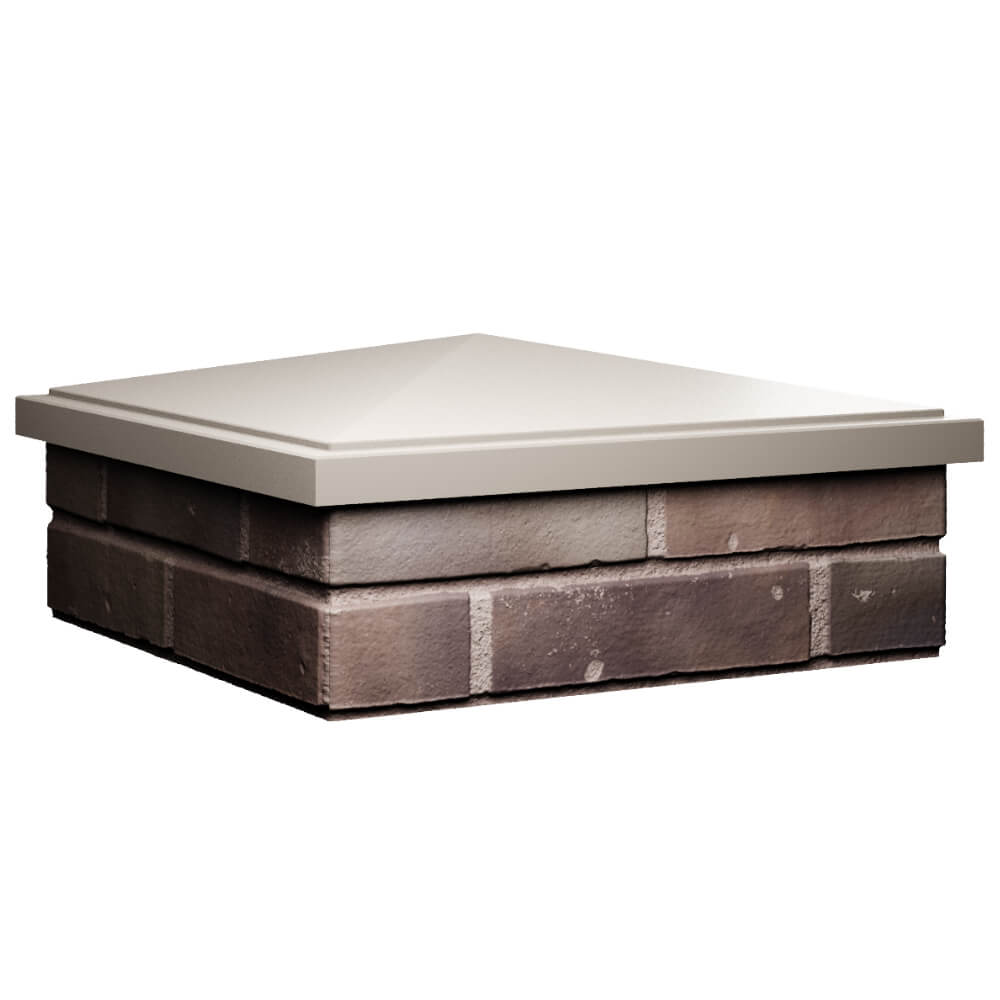 Колпак Zking БонаМоно Бежевый на столб 2х2 кирпича (515х515, 530х530мм) в Кандалакше фото