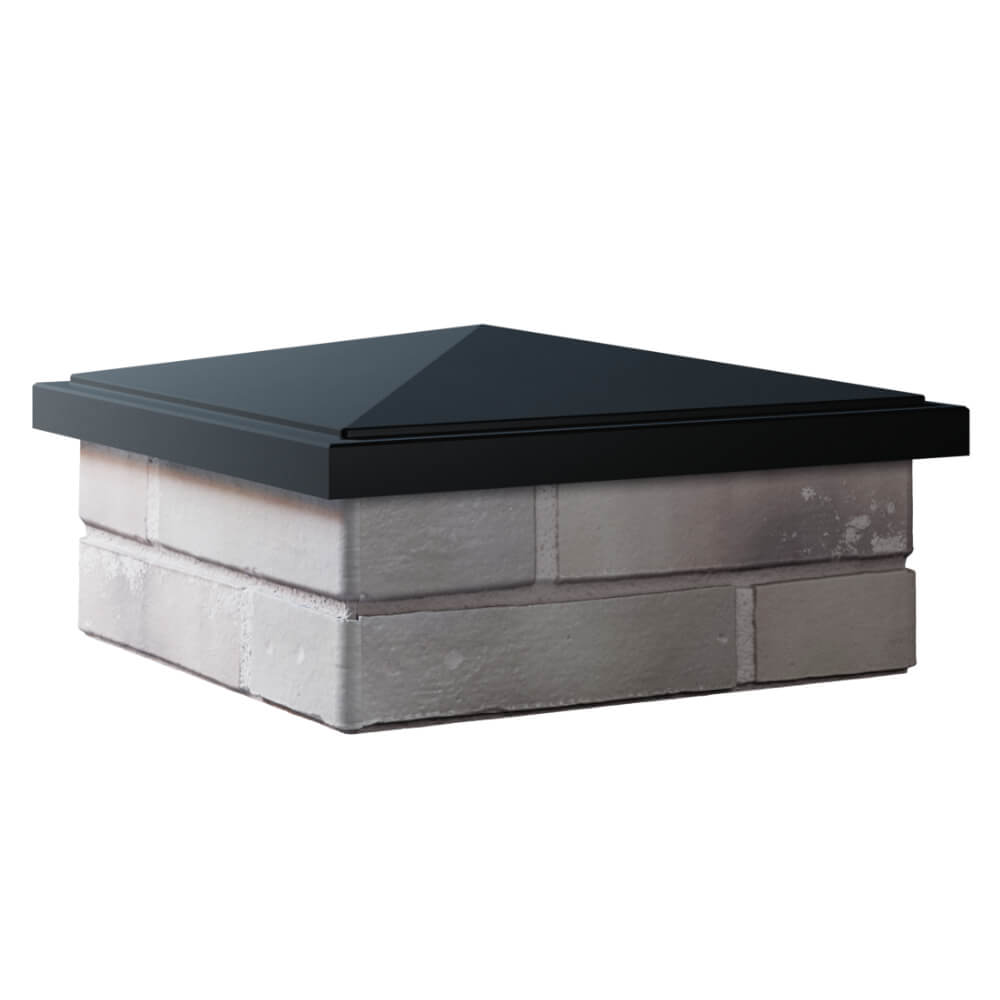 Колпак Zking БонаМоно Черный на столб 1.5х1.5 кирпича (385х385, 400х400мм) в Кандалакше фото