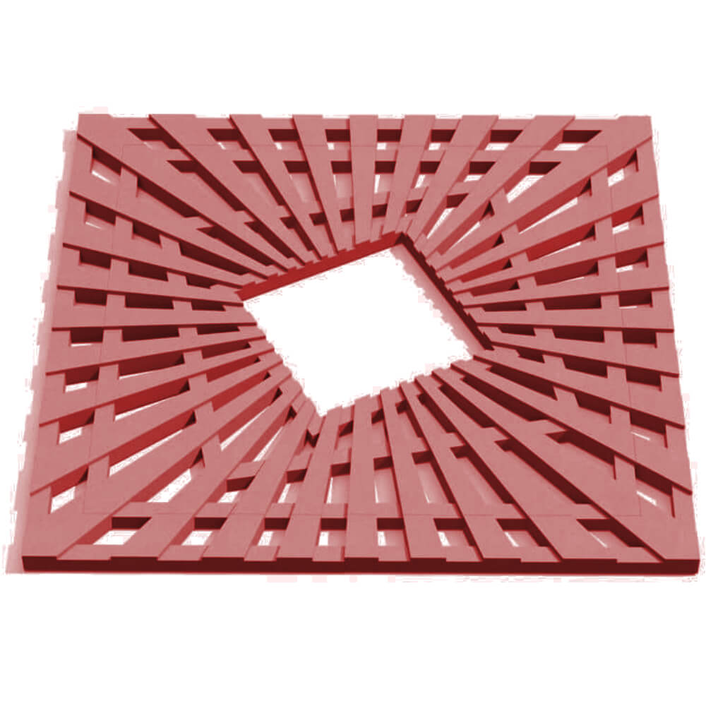 Приствольная решетка для дерева ZKING ATMOSPHERE 1.2х1.2м Красная Кандалакша фото