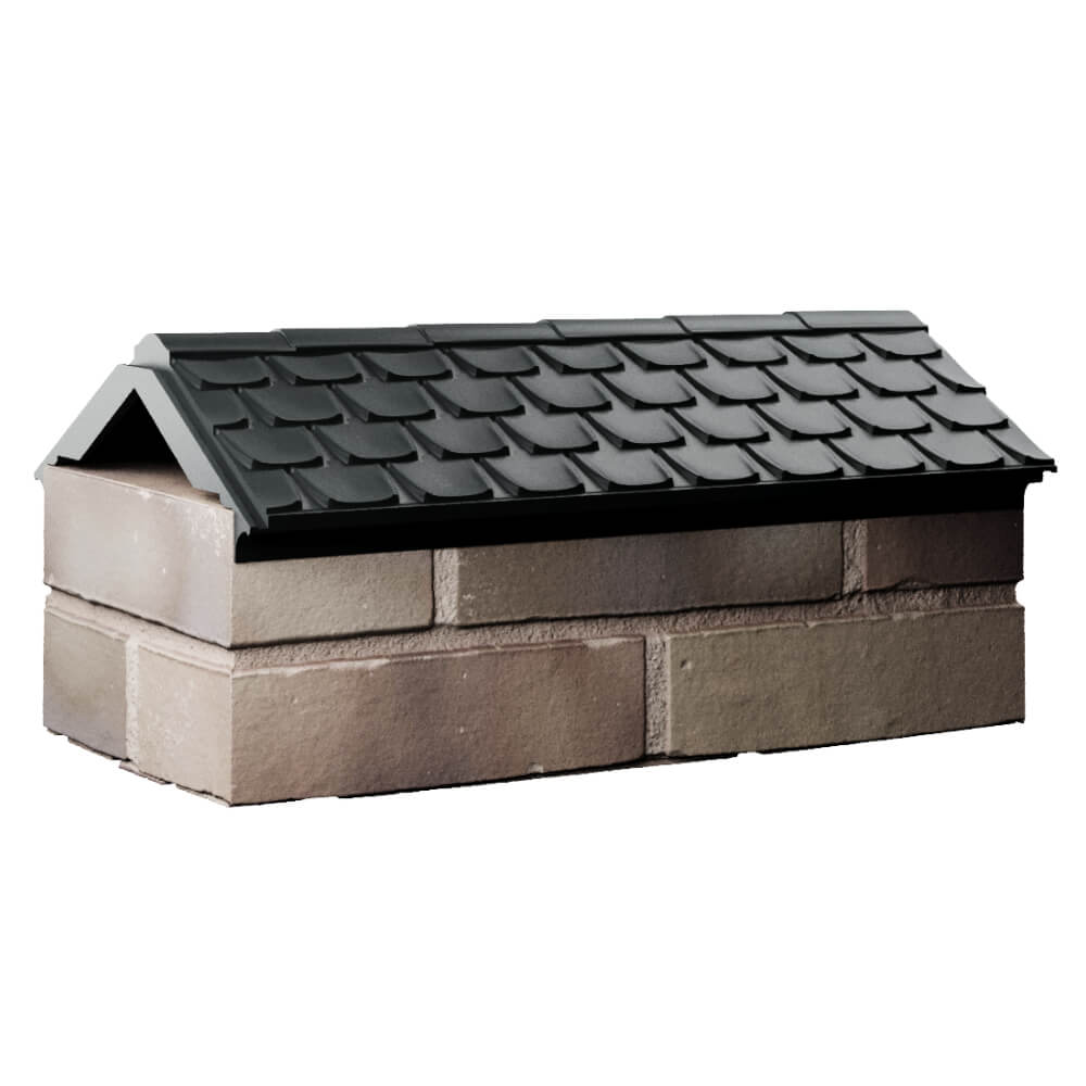 Парапет Zking Эльбрус Черный с посадкой на 1 кирпич (255мм) Кандалакша фото