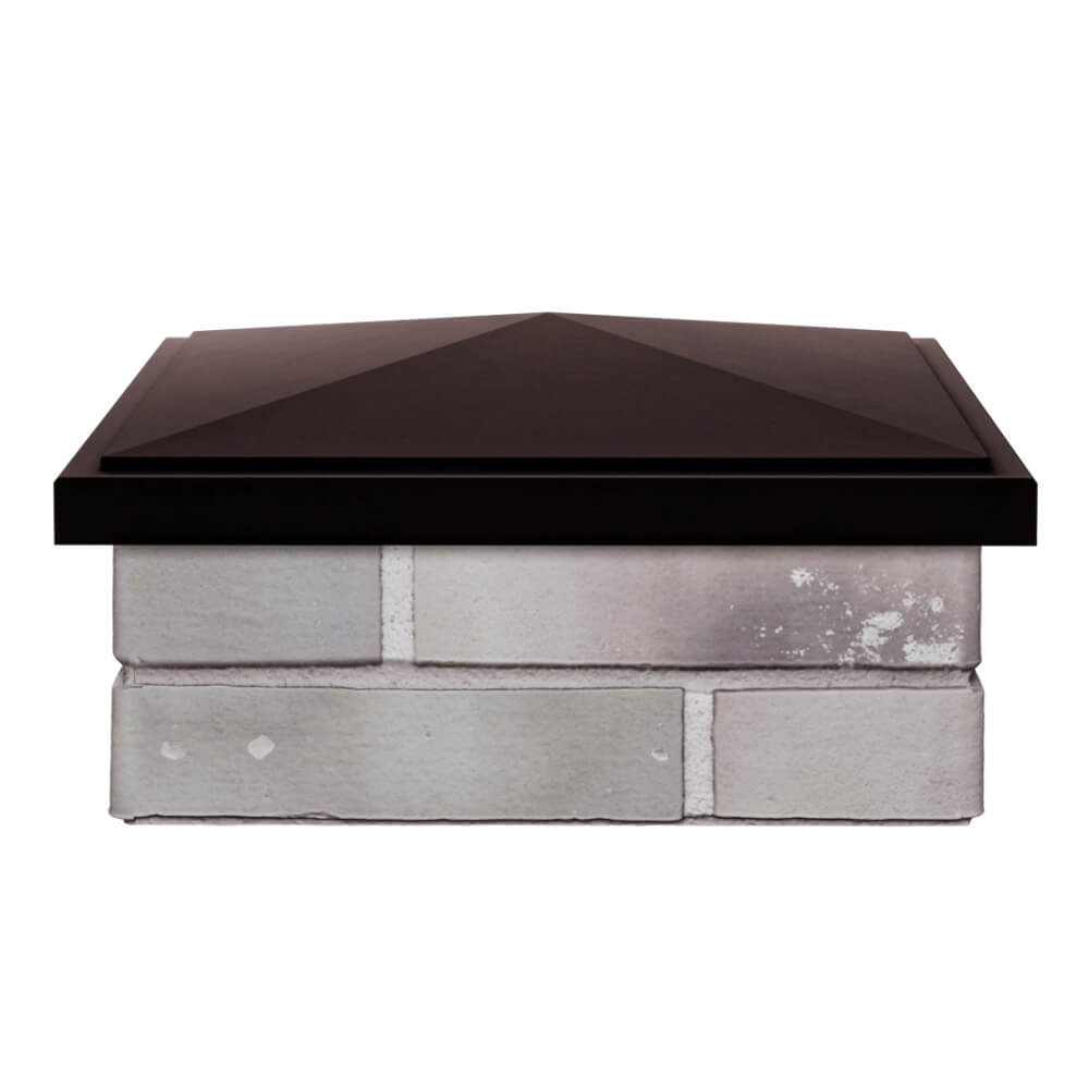 Колпак Zking БонаМоно Коричневый на столб 1.5х1.5 кирпича (385х385, 400х400мм) Кандалакша фото