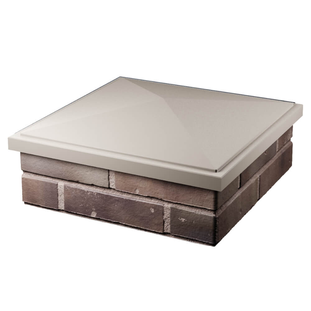 Колпак Zking БонаМоно Бежевый на столб 2х2 кирпича (515х515, 530х530мм) в Кандалакше фото