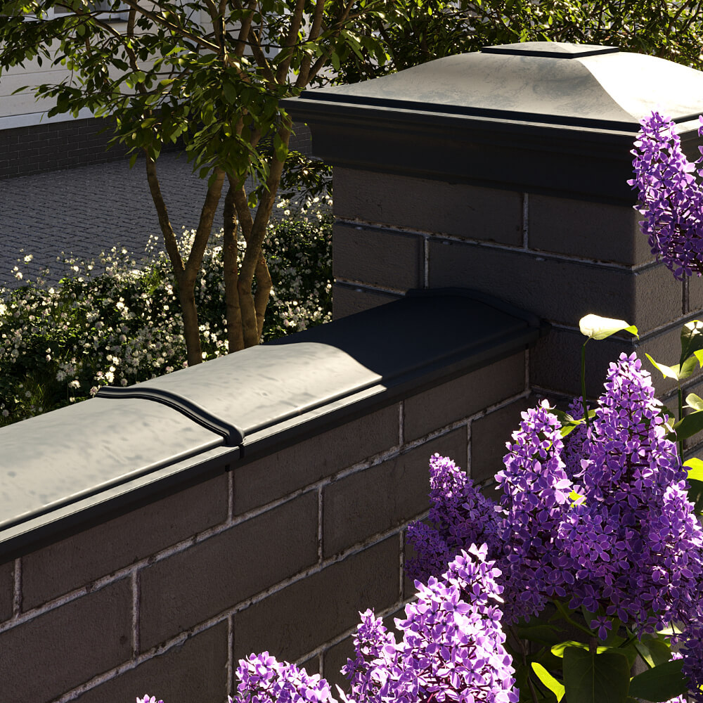 Парапет Zking Монблан Черный посадка на 0.5 кирпича (130мм) в Кандалакше фото