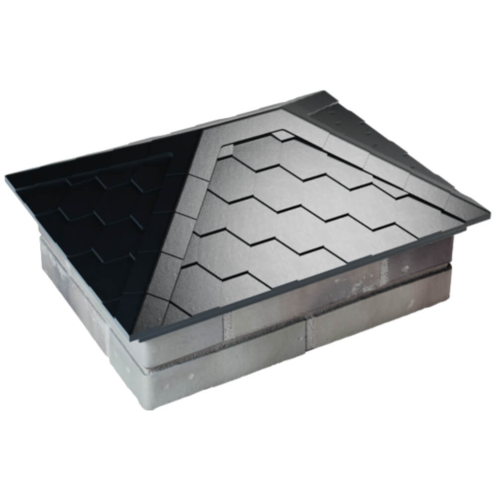 Колпак Zking Эверест Черный на столб 2х1.5 кирпича (520х390мм) Кандалакша фото