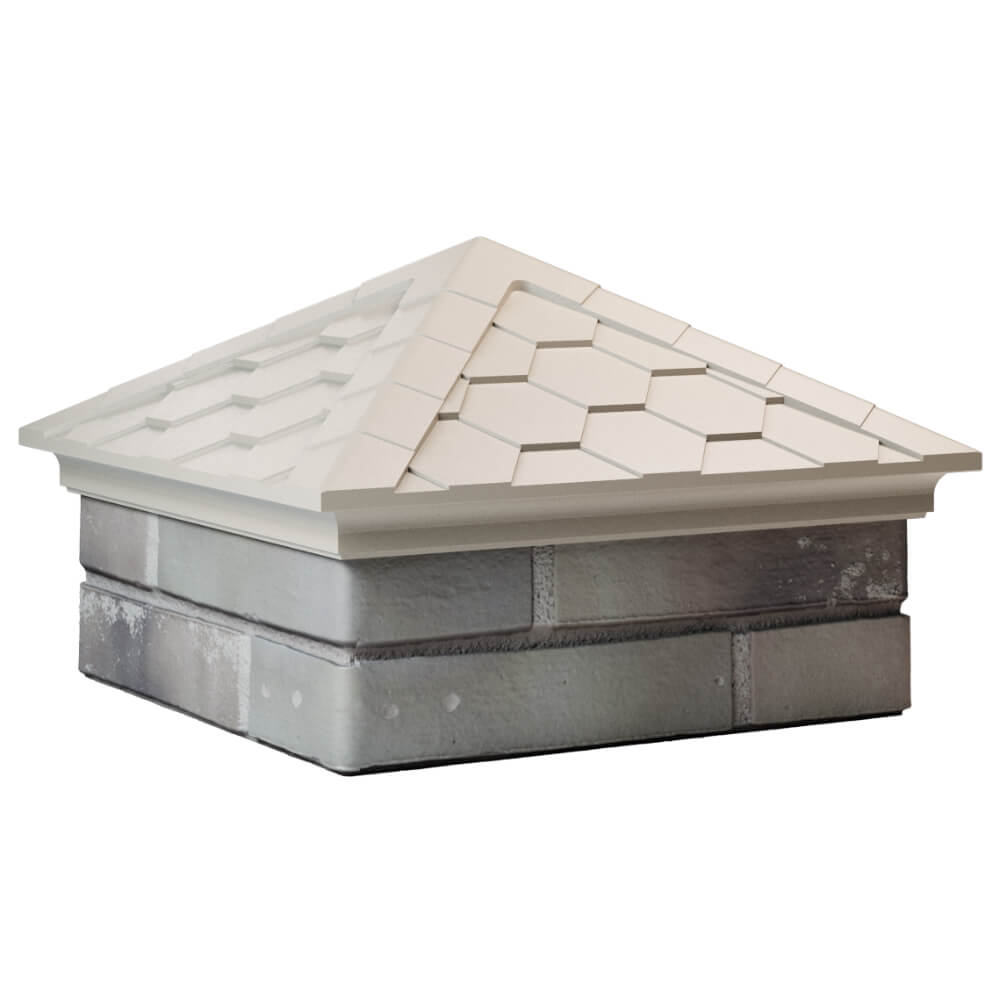 Колпак Zking Эверест Бежевый на столб 1.5х1.5 кирпича (390х390мм) в Кандалакше фото