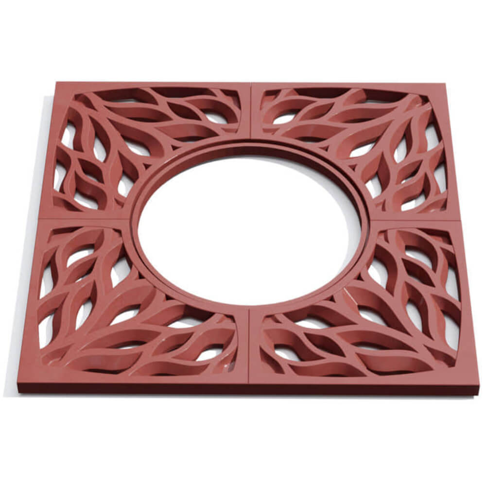 Приствольная решетка для дерева ZKING CRUST 1.2х1.2м Красная Кандалакша фото