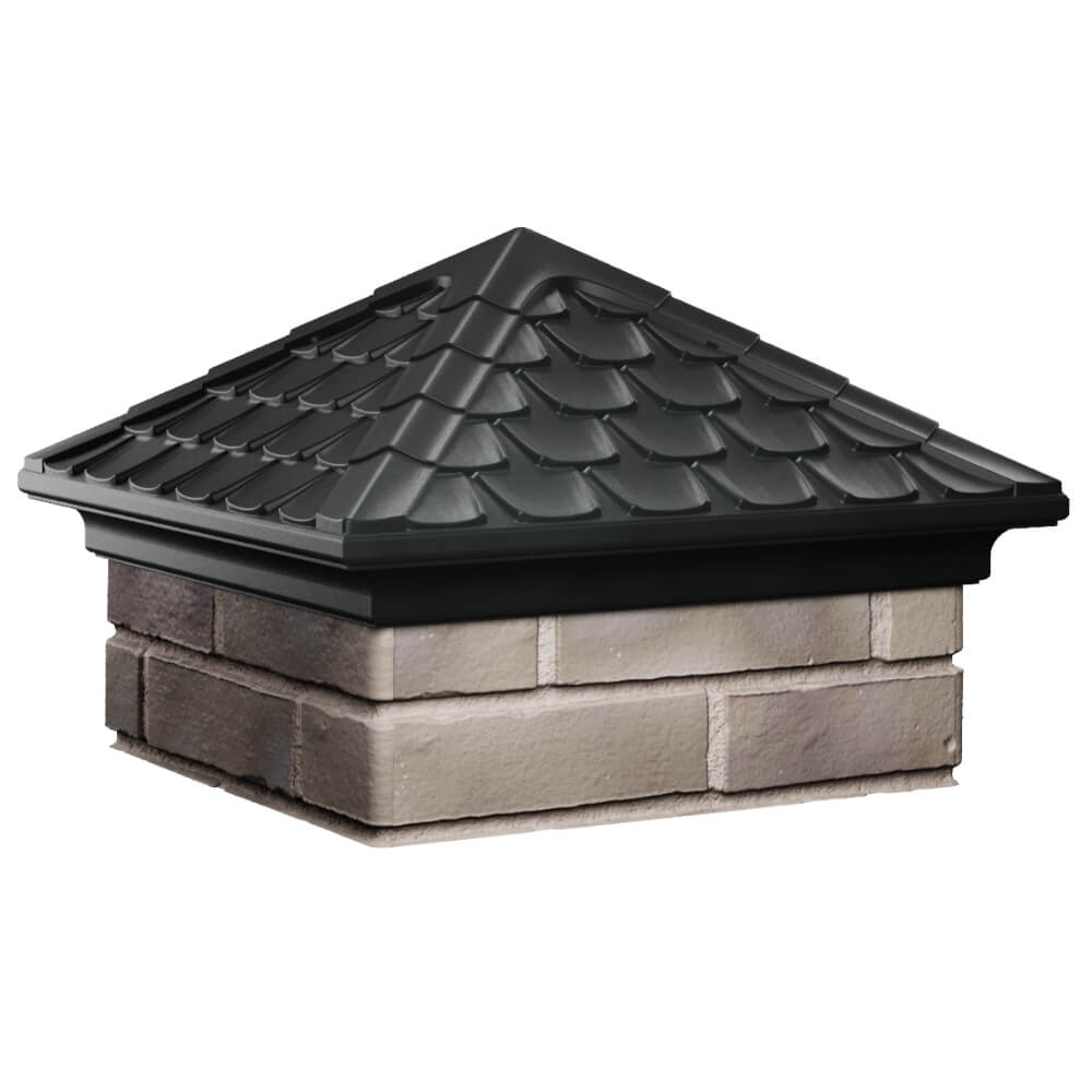 Колпак Zking Эльбрус Черный на столб 1.5х1.5 кирпича (385х385мм) в Кандалакше фото