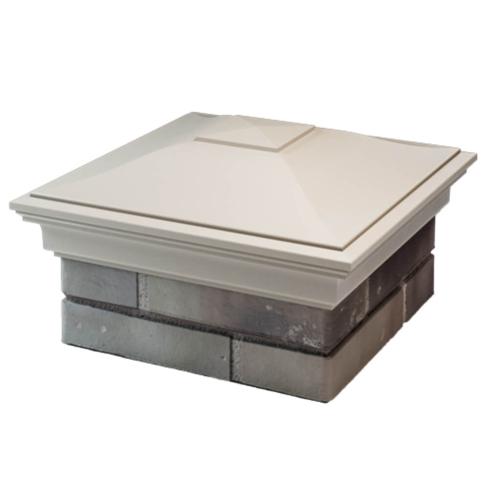 Колпак Zking Монблан Бежевый на столб 1.5х1.5 кирпича (385х385мм) в Кандалакше фото