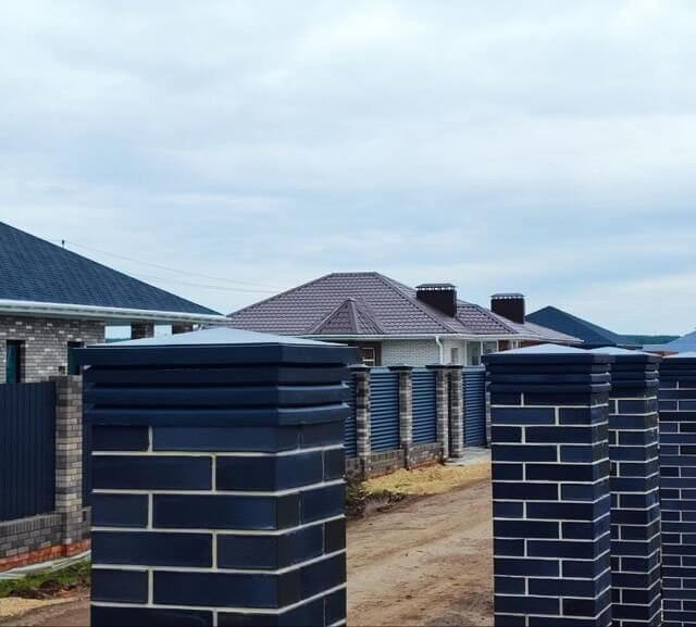 Колпак Zking Бона ХайТек Серый на столб 1.5х1.5 кирпича (385х385мм) в Кандалакше фото