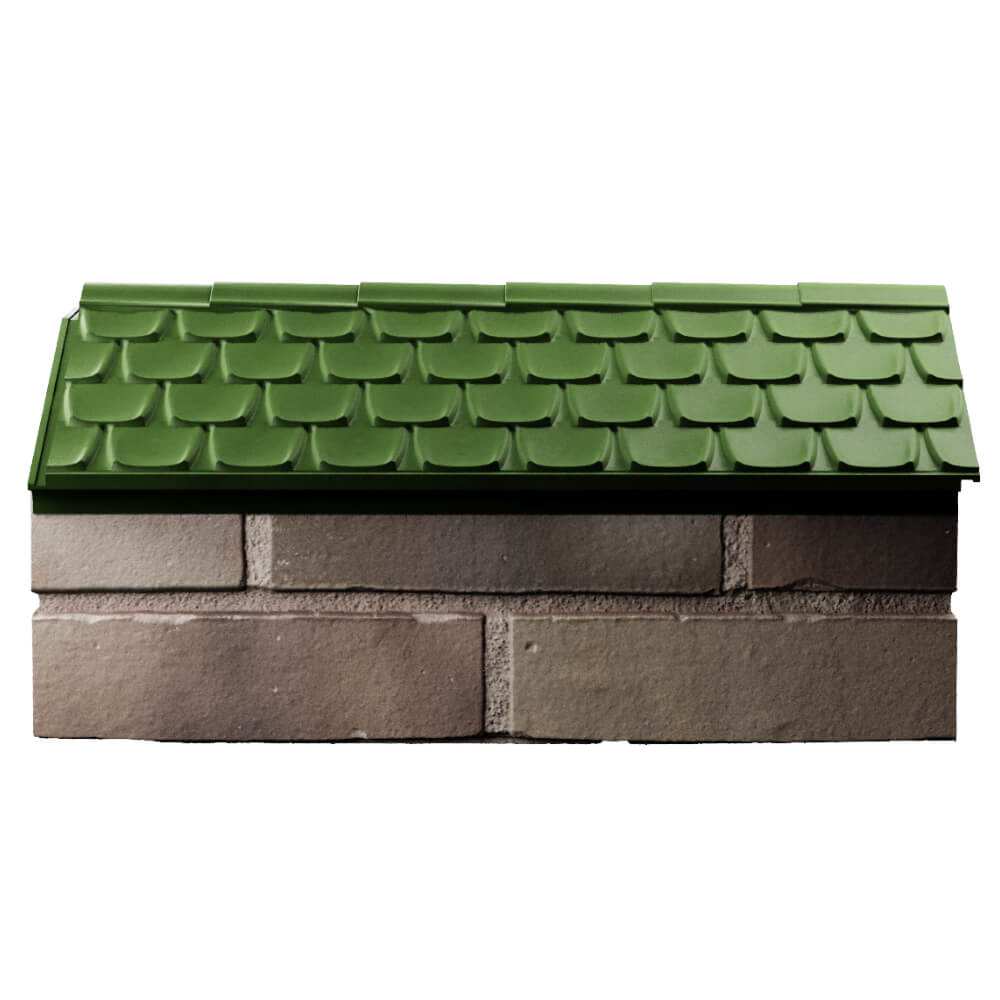 Парапет Zking Эльбрус Зеленый с посадкой на 1 кирпич (255мм) в Кандалакше фото