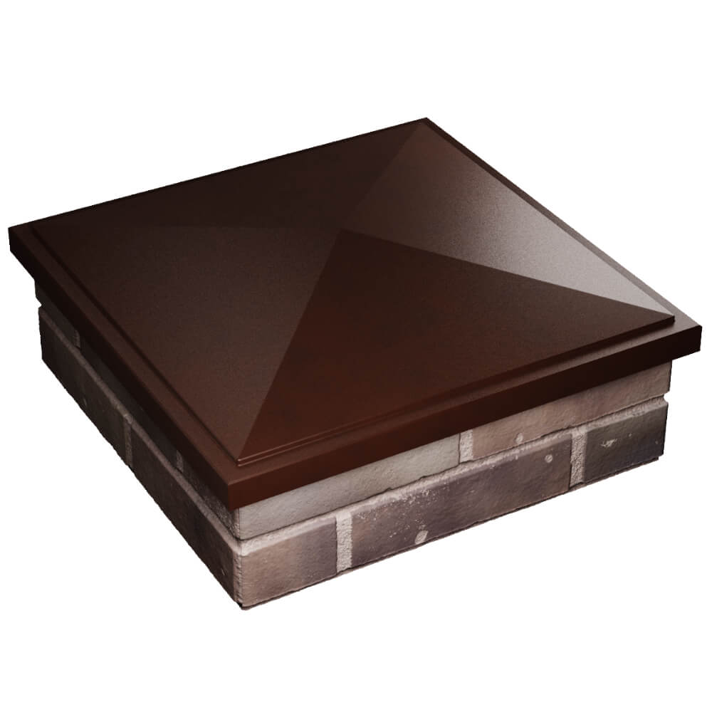 Колпак Zking БонаМоно Коричневый на столб 2х2 кирпича (515х515, 530х530мм) в Кандалакше фото