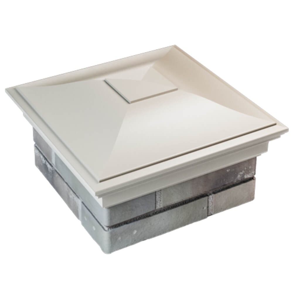 Колпак Zking Монблан Бежевый на столб 1.5х1.5 кирпича (385х385мм) в Кандалакше фото