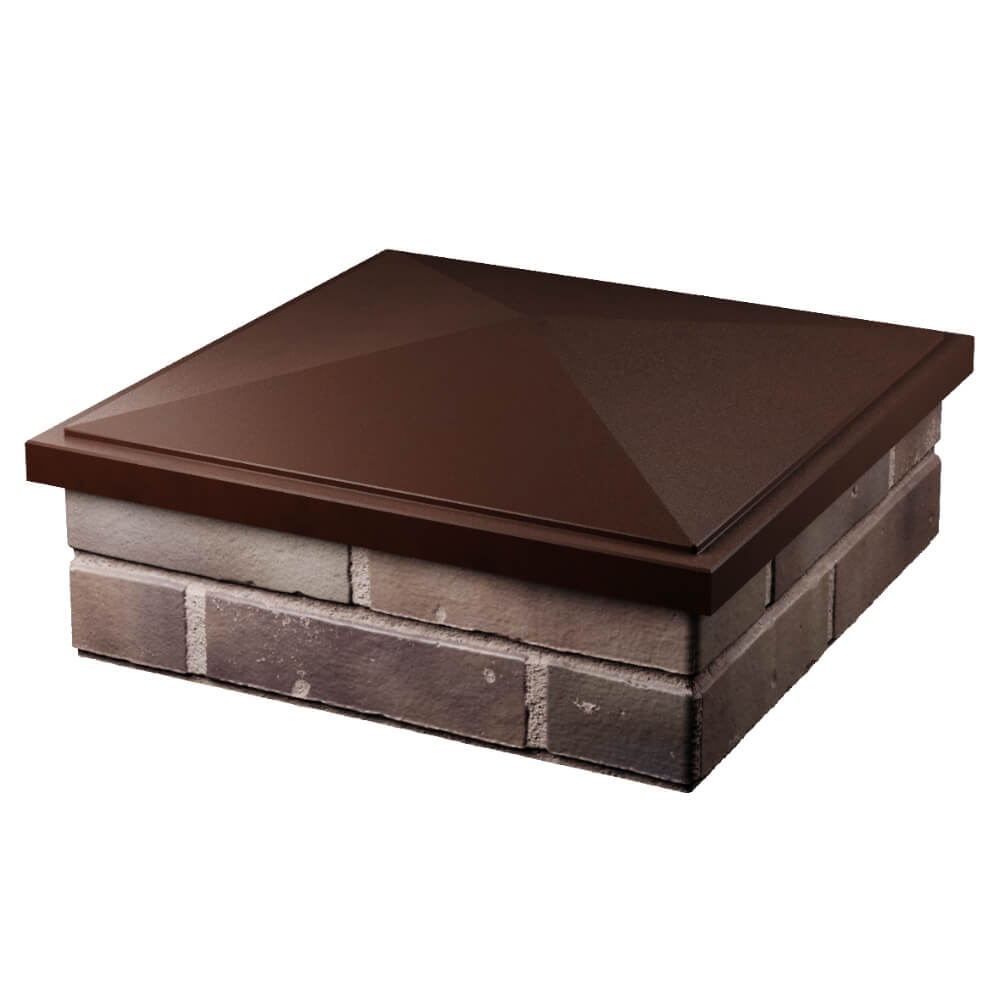 Колпак Zking БонаМоно Коричневый на столб 2х2 кирпича (515х515, 530х530мм) в Кандалакше фото