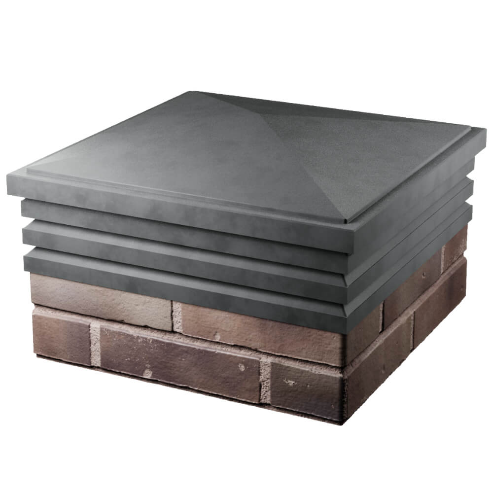 Колпак Zking Бона ХайТек Серый на столб 2х2 кирпича (513х513мм) в Кандалакше фото