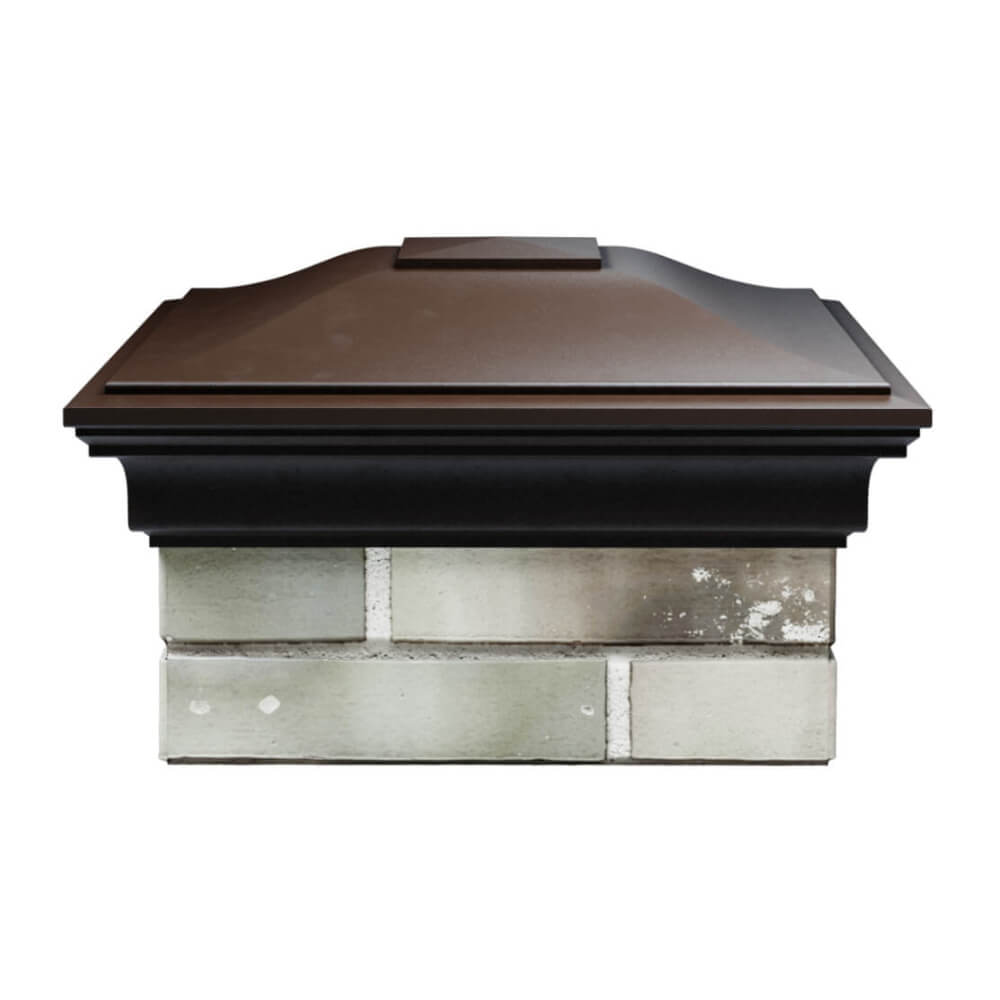 Колпак Zking Монблан Коричневый на столб 1.5х1.5 еврокирпича 0.7НФ (355х355мм) Кандалакша фото