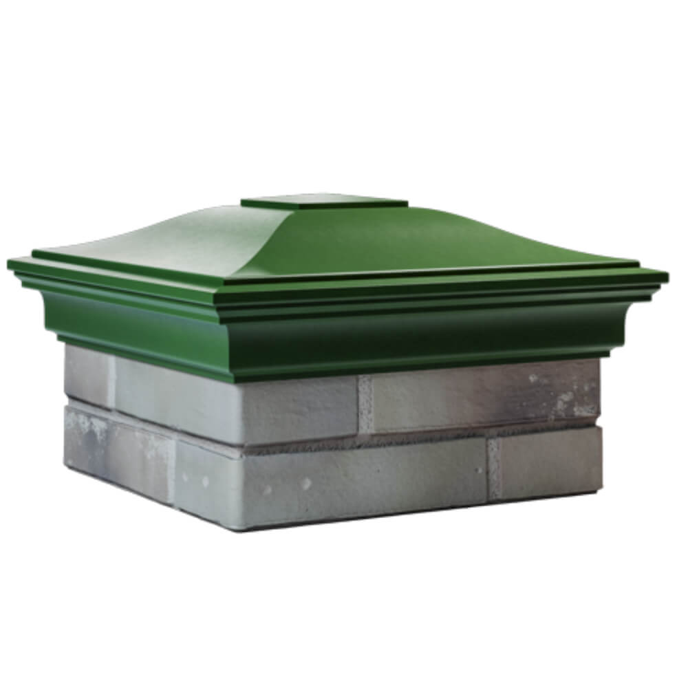 Колпак Zking Монблан Зеленый на столб 1.5х1.5 кирпича (385х385мм) в Кандалакше фото