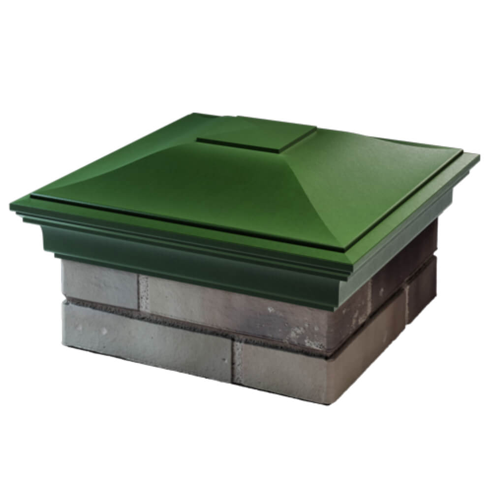 Колпак Zking Монблан Зеленый на столб 1.5х1.5 кирпича (385х385мм) в Кандалакше фото