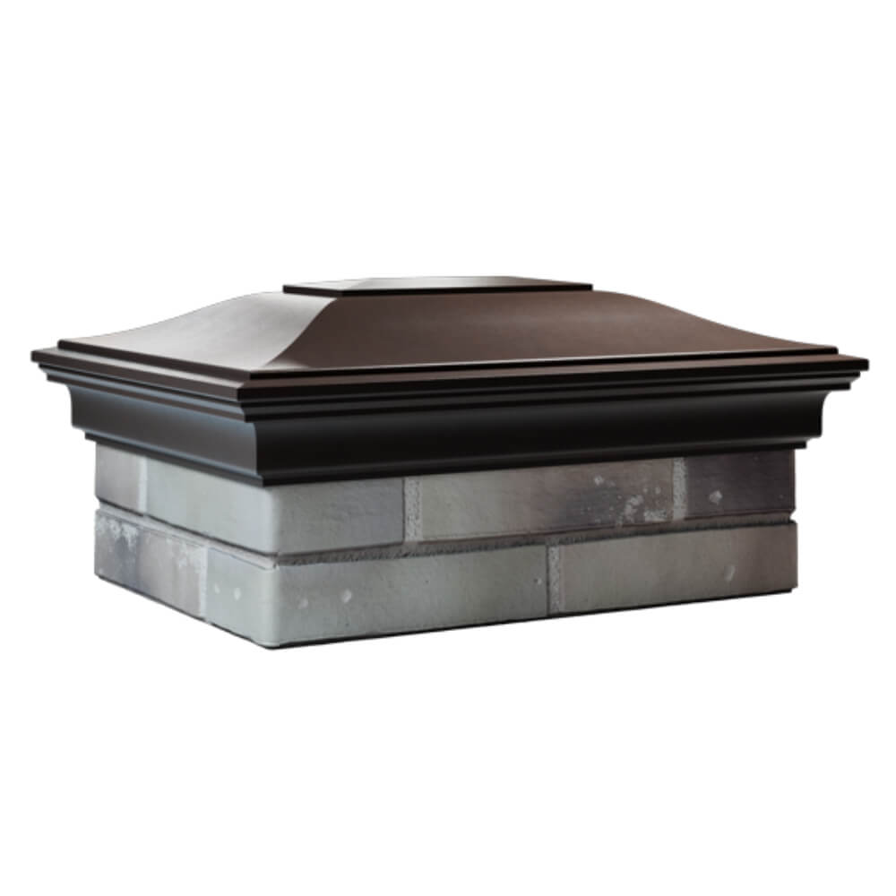 Колпак Zking Монблан Коричневый на столб 2х1.5 кирпича (515х385мм) в Кандалакше фото