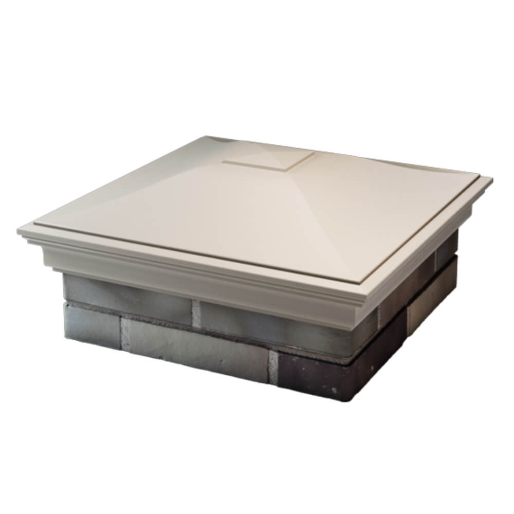 Колпак Zking Монблан Бежевый на столб 2х2 кирпича (515х515мм) в Кандалакше фото