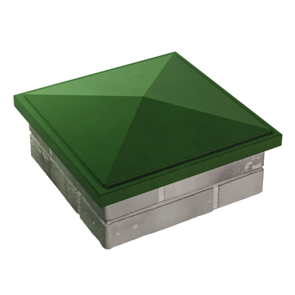 Колпак Zking БонаМоно Зеленый на столб 1.5х1.5 кирпича (385х385, 400х400мм) в Кандалакше фото