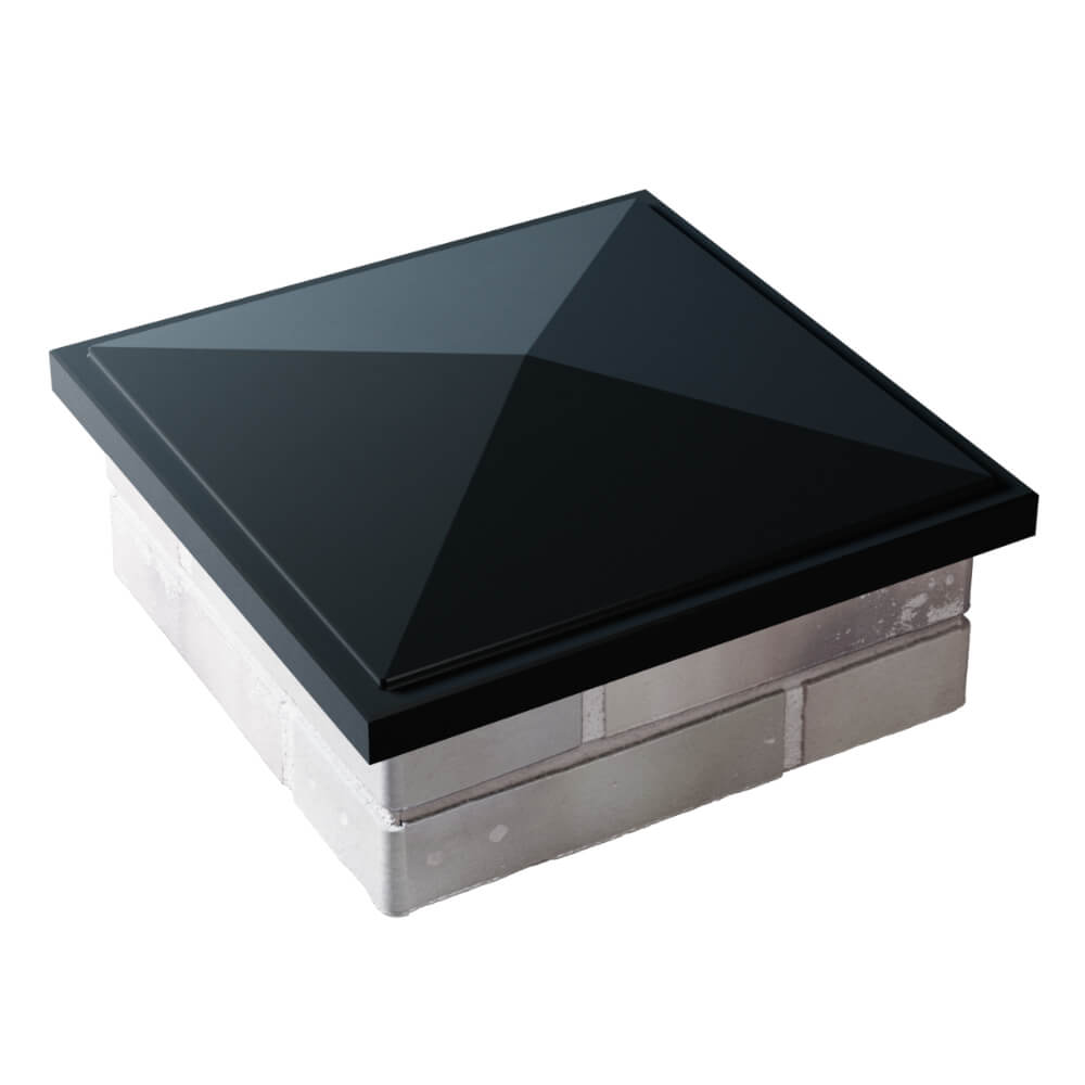 Колпак Zking БонаМоно Черный на столб 1.5х1.5 кирпича (385х385, 400х400мм) в Кандалакше фото