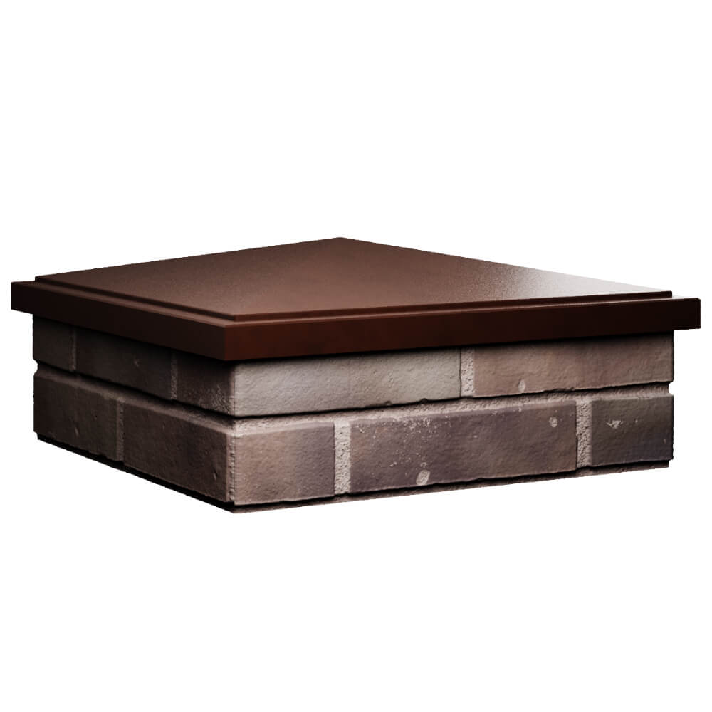 Колпак Zking БонаМоно Коричневый на столб 2х2 кирпича (515х515, 530х530мм) в Кандалакше фото