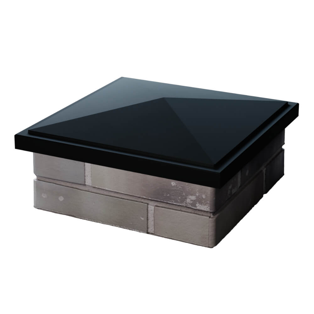 Колпак Zking БонаМоно Черный на столб 1.5х1.5 кирпича (385х385, 400х400мм) в Кандалакше фото