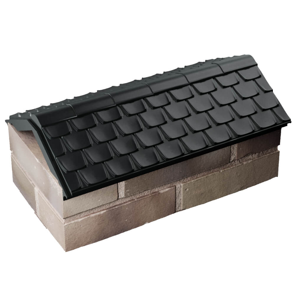 Парапет Zking Эльбрус Черный с посадкой на 1 кирпич (255мм) в Кандалакше фото