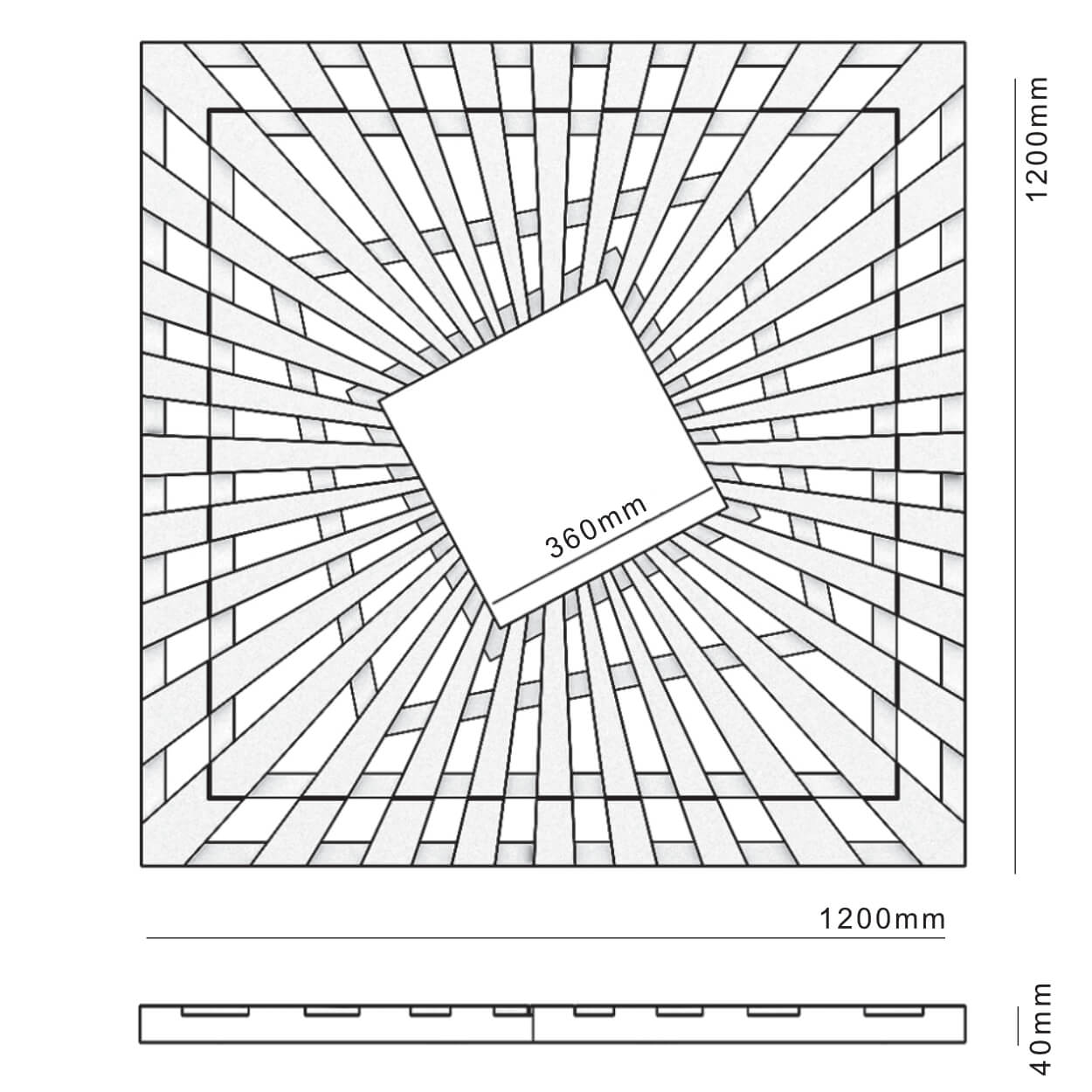 Приствольная решетка для дерева ZKING ATMOSPHERE 1.2х1.2м Черная в Кандалакше фото