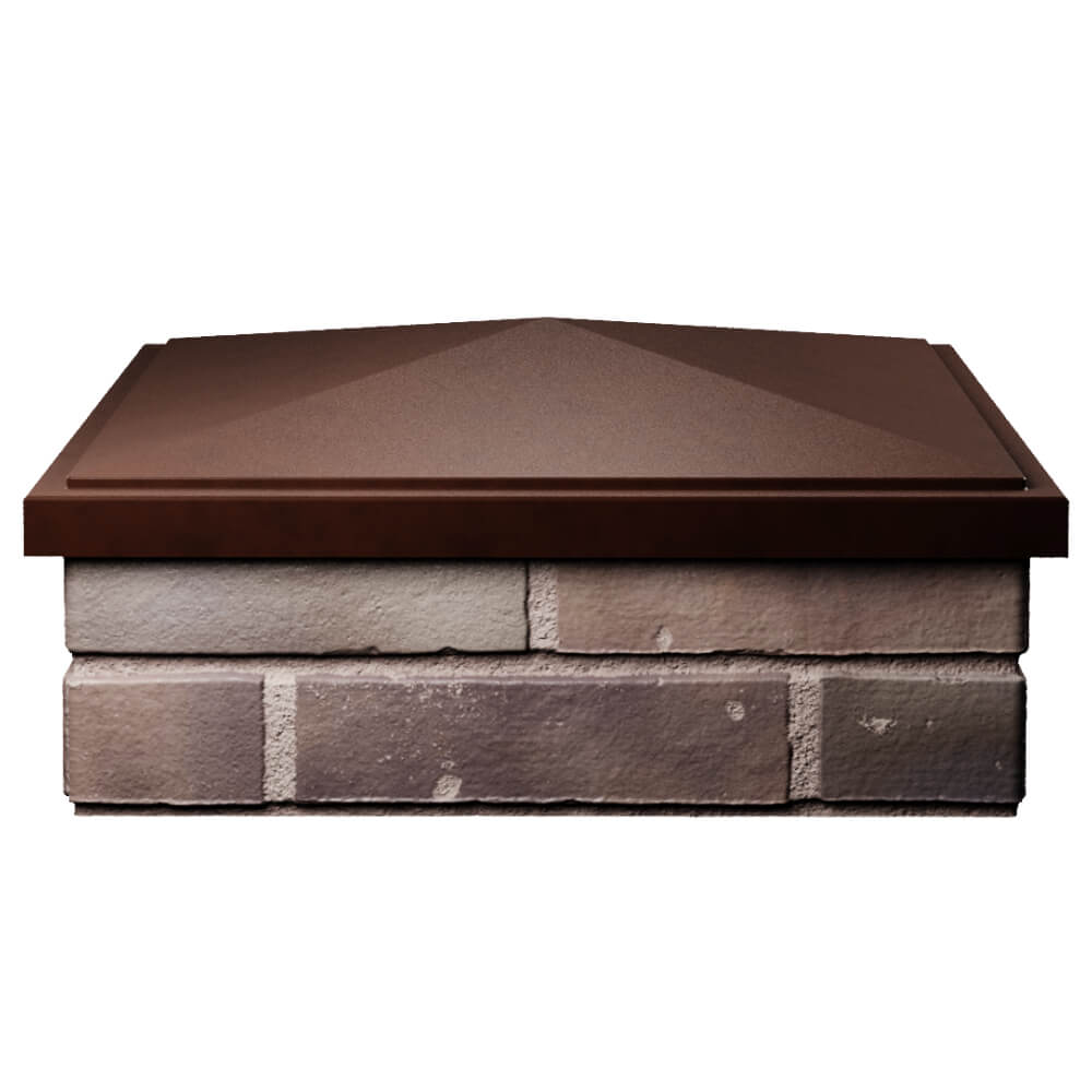 Колпак Zking БонаМоно Коричневый на столб 2х2 кирпича (515х515, 530х530мм) Кандалакша фото