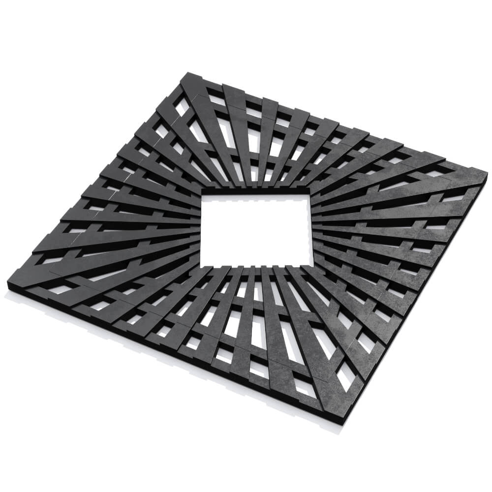 Приствольная решетка для дерева ZKING ATMOSPHERE 1.2х1.2м Черная в Кандалакше фото