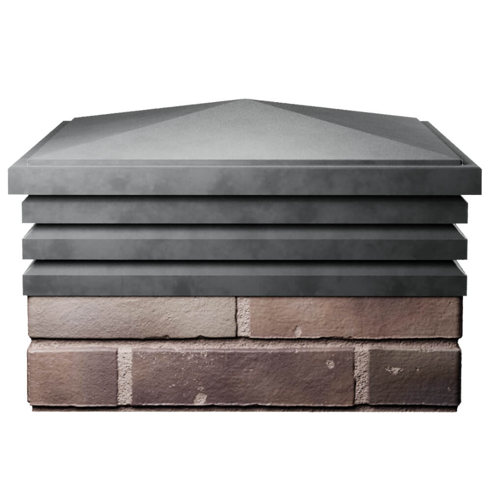 Колпак Zking Бона ХайТек Серый на столб 2х2 кирпича (513х513мм) Кандалакша фото