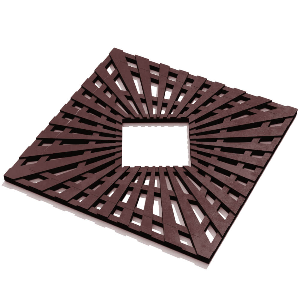 Приствольная решетка для дерева ZKING ATMOSPHERE 1.2х1.2м Коричневая в Кандалакше фото