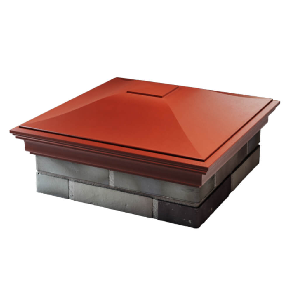 Колпак Zking Монблан Красный на столб 2х2 кирпича (515х515мм) в Кандалакше фото