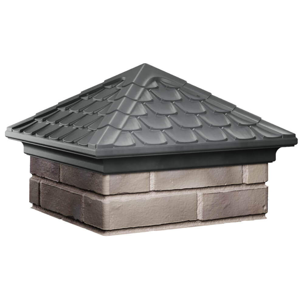 Колпак Zking Эльбрус Серый на столб 1.5х1.5 кирпича (385х385мм) в Кандалакше фото