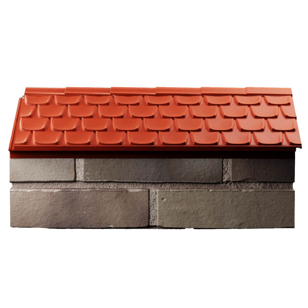 Парапет Zking Эльбрус Красный с посадкой на 1 кирпич (255мм) в Кандалакше фото