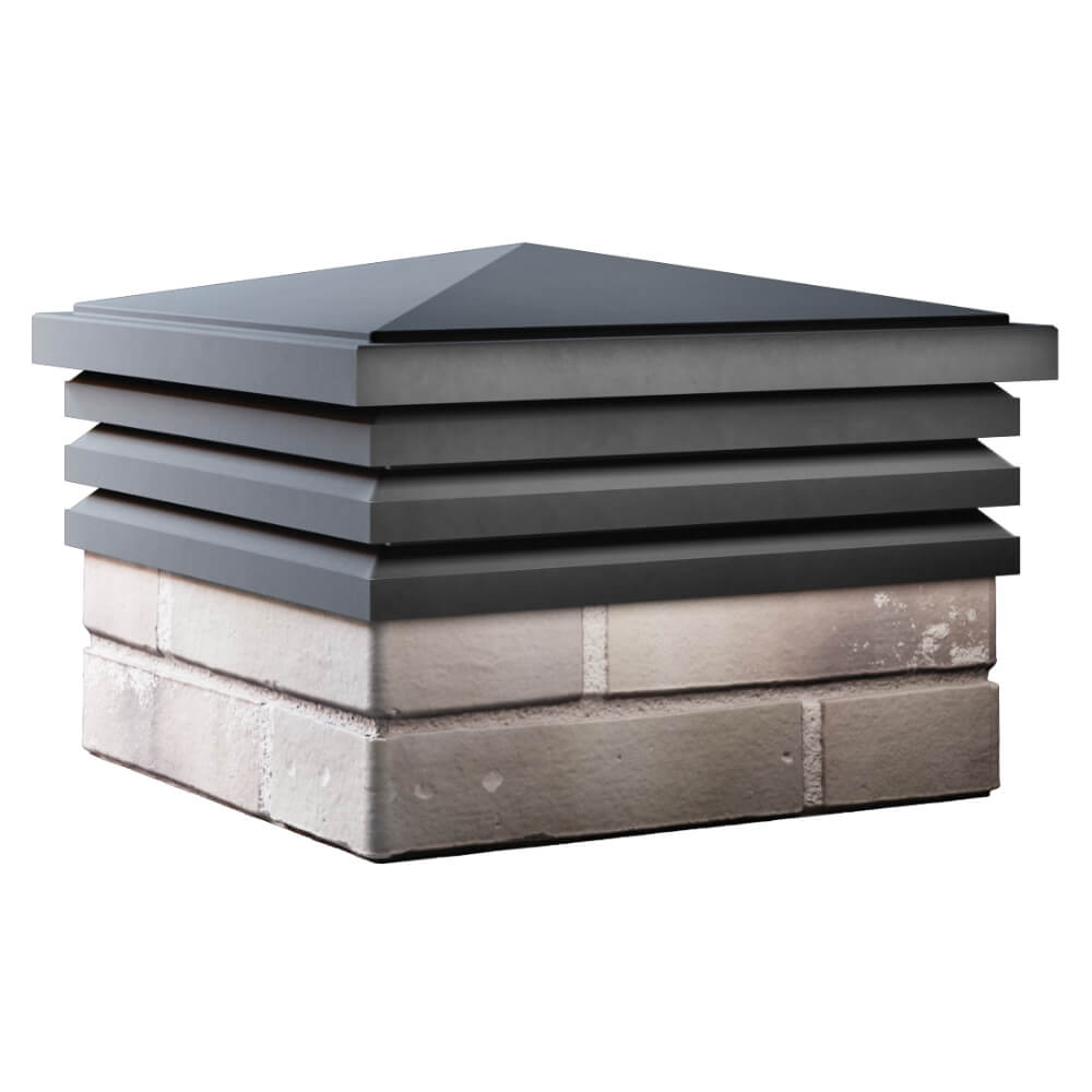 Колпак Zking Бона ХайТек Серый на столб 1.5х1.5 кирпича (385х385мм) в Кандалакше фото