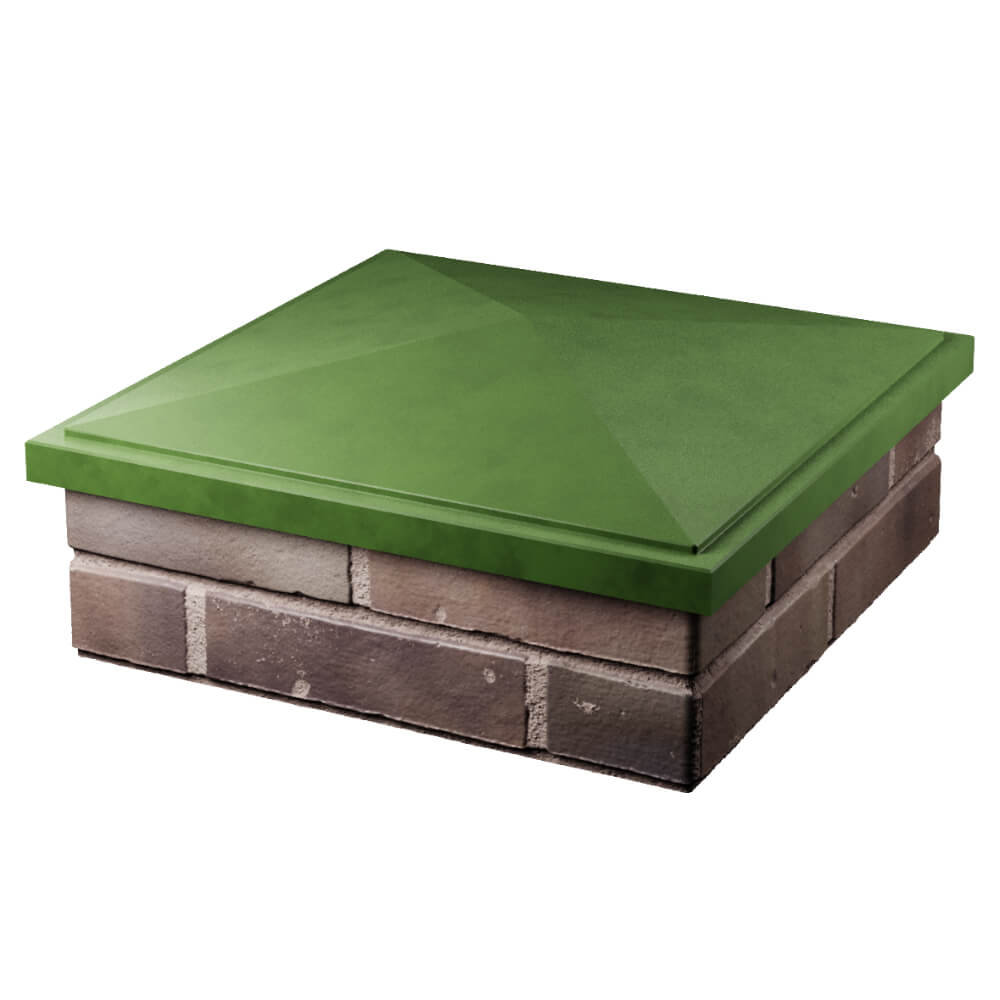 Колпак Zking БонаМоно Зеленый на столб 2х2 кирпича (515х515, 530х530мм) в Кандалакше фото