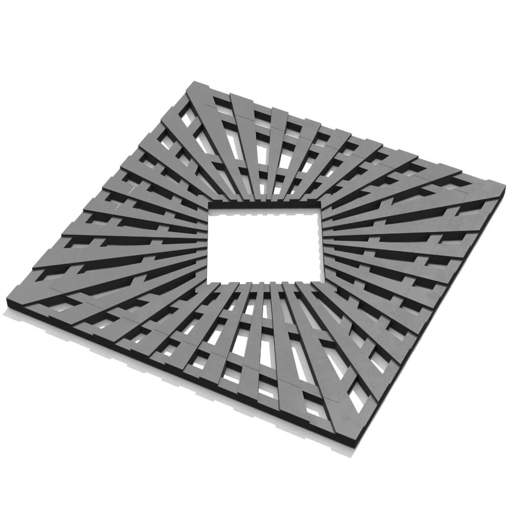 Приствольная решетка для дерева ZKING ATMOSPHERE 1.2х1.2м Серая в Кандалакше фото