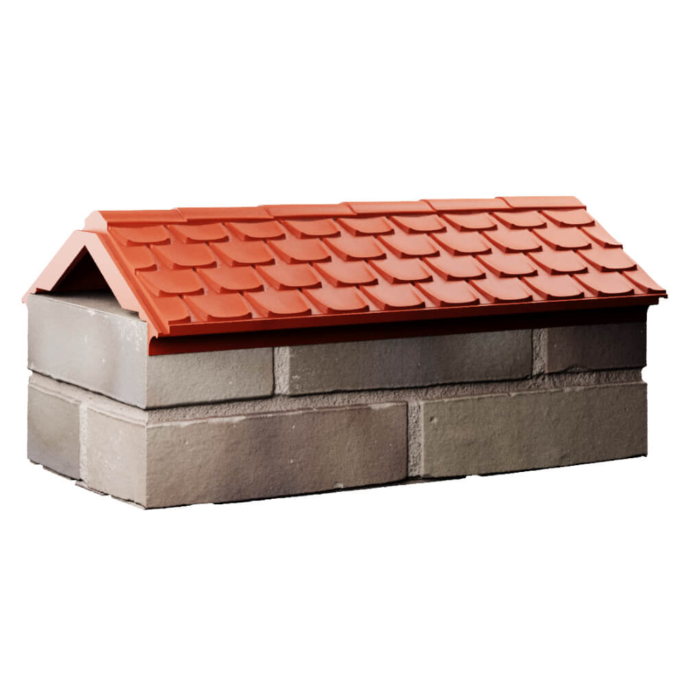 Парапет Zking Эльбрус Красный с посадкой на 1 кирпич (255мм) Кандалакша фото