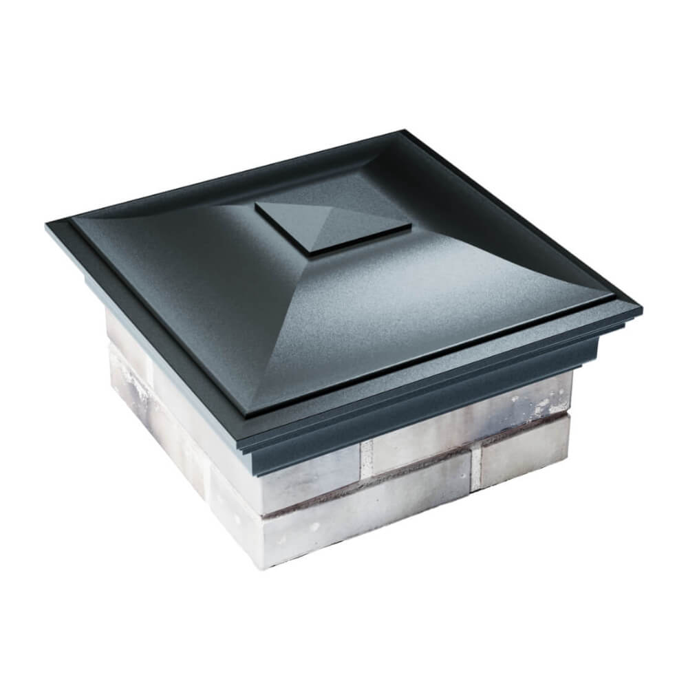 Колпак Zking Монблан Черный на столб 1.5х1.5 еврокирпича 0.7НФ (355х355мм) в Кандалакше фото