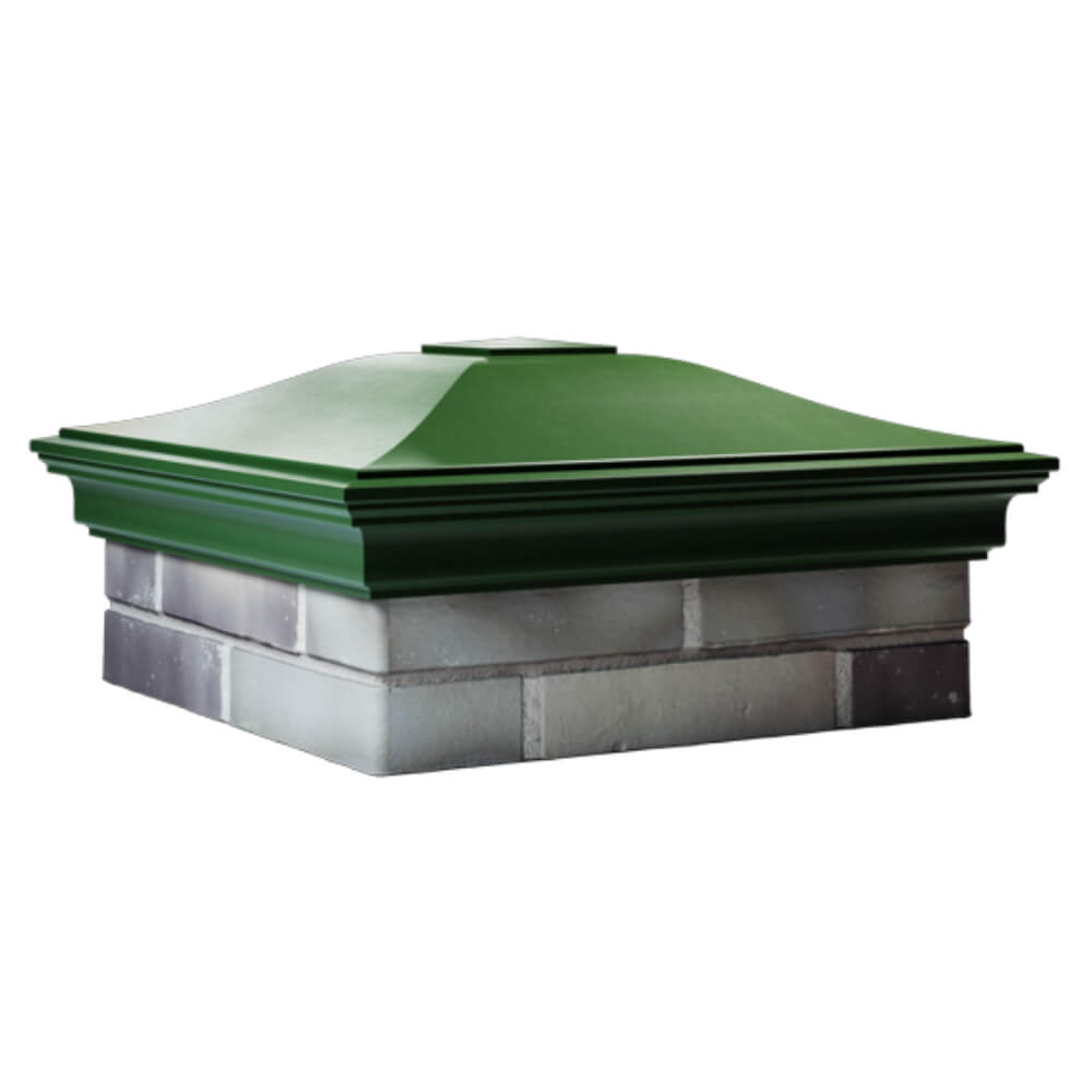 Колпак Zking Монблан Зеленый на столб 2х2 кирпича (515х515мм) в Кандалакше фото