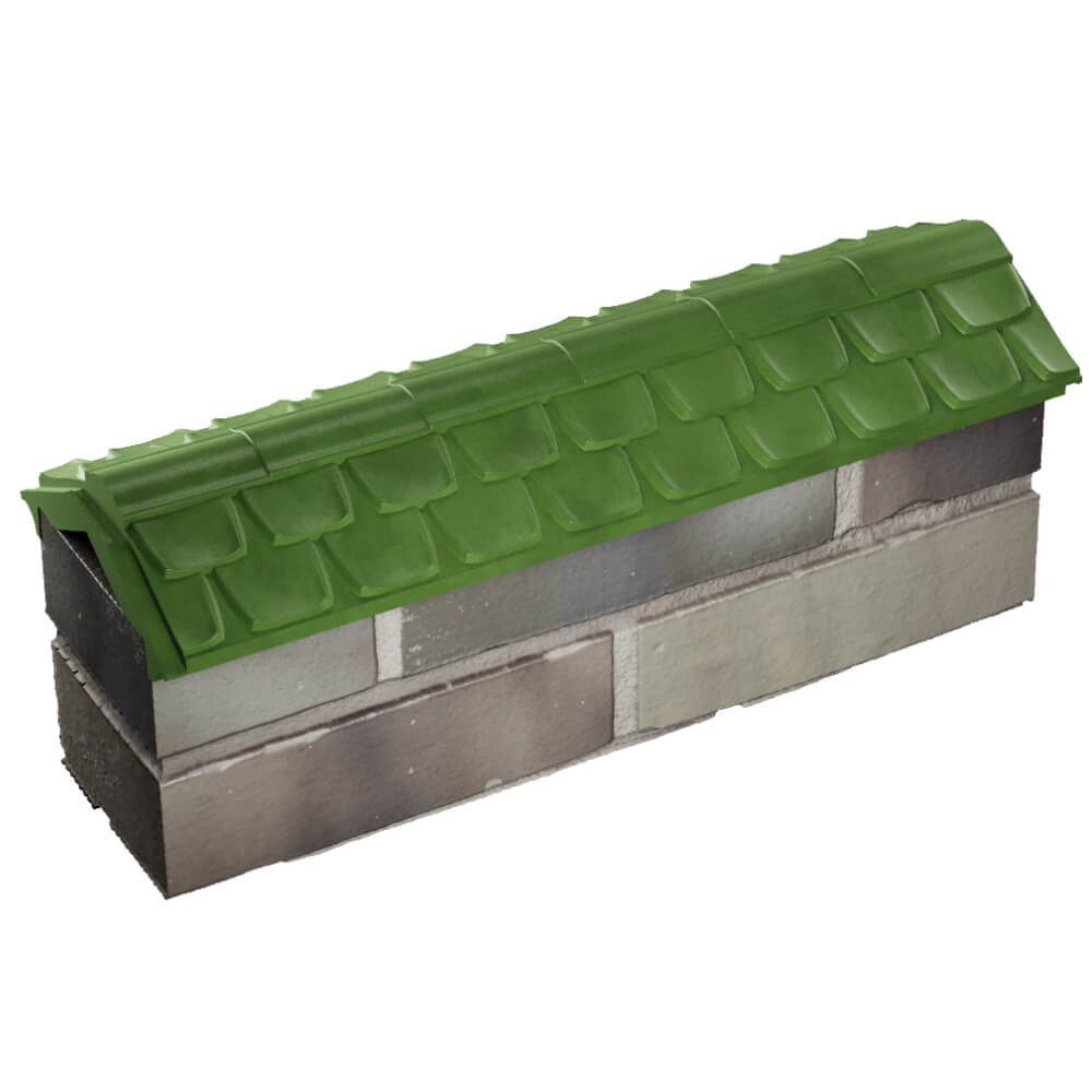 Парапет Zking Эльбрус Зеленый с посадкой на 0.5 кирпича (130мм) в Кандалакше фото